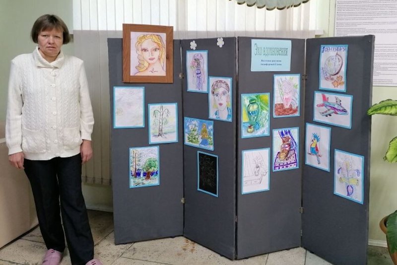 В ПНИ «Синегорье» проходит выставка рисунков «Эхо вдохновения»